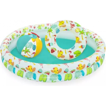 Детский надувной бассейн BESTWAY 122х20см с мячом и кругом Детский надувной бассейн BESTWAY 122х20см с мячом и кругом